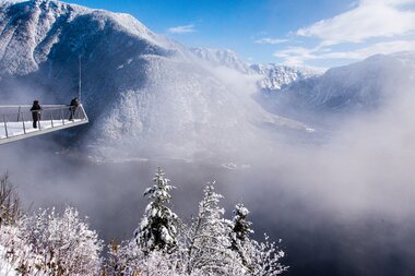 Skywalk Salzwelten Hallstatt Hochgebirge Winter  | © Torsten Kraft 