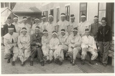 Salzwelten Altaussee Besucherbefahrung vor Steinberghaus 1930 | © Salzwelten 