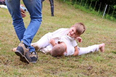 Salzwelten Salzburg Sommerveranstaltung Ranggler Kleinkinder  | © HKro Bild Der Auslöser 