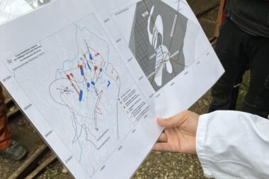 Salzwelten Salzburg Plan der Stollen Georgenbergstollen  | © Klara Willinger - Salzwelten