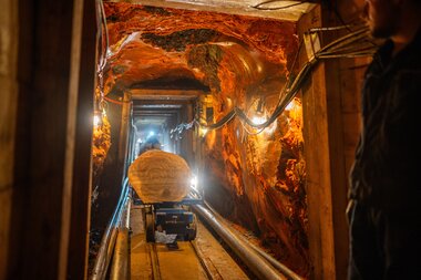 Salzwelten Altaussee Tanne in Stollen hinein  | © Thomas Sattler