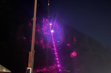 Salzwelten Hallstatt Salzbergbahn Letzte Fahrt Lichtershow  | © Salzwelten