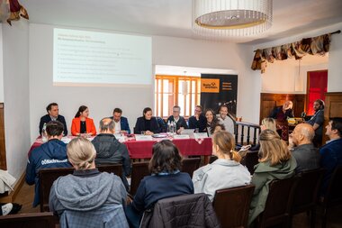 Salzwelten Hallstatt Neue Standseilbahn Pressekonferenz Präsentation Projekt   | © Thomas Sattler 